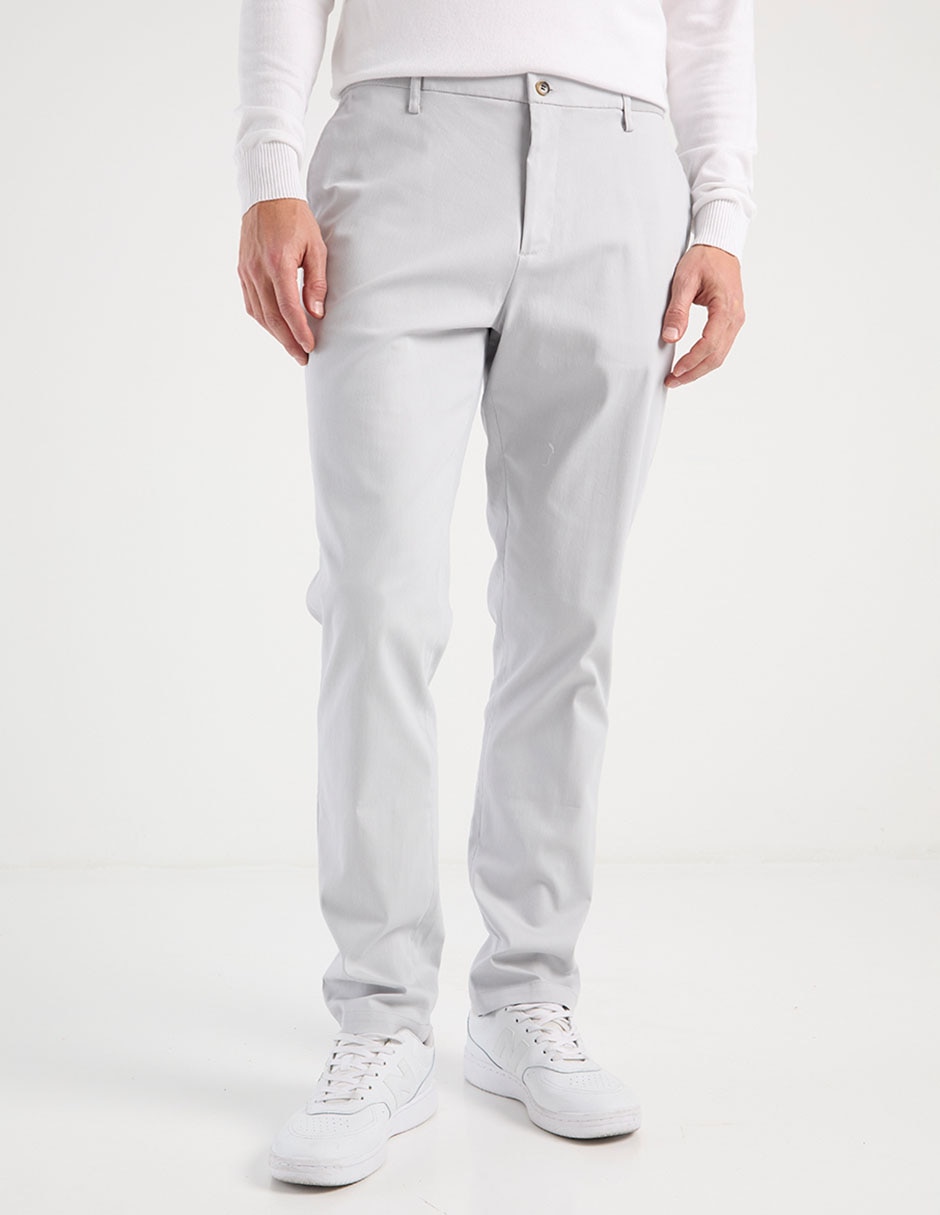 Pantalón slim de algodón para hombre