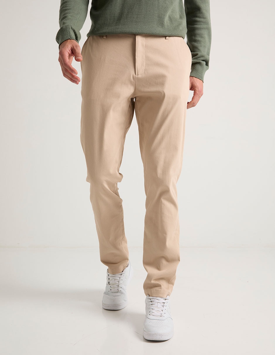 Pantalón slim de algodón para hombre