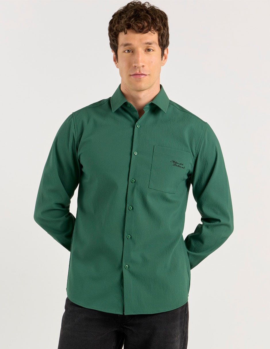 Camisa casual manga larga para hombre Camisa casual manga larga para hombre