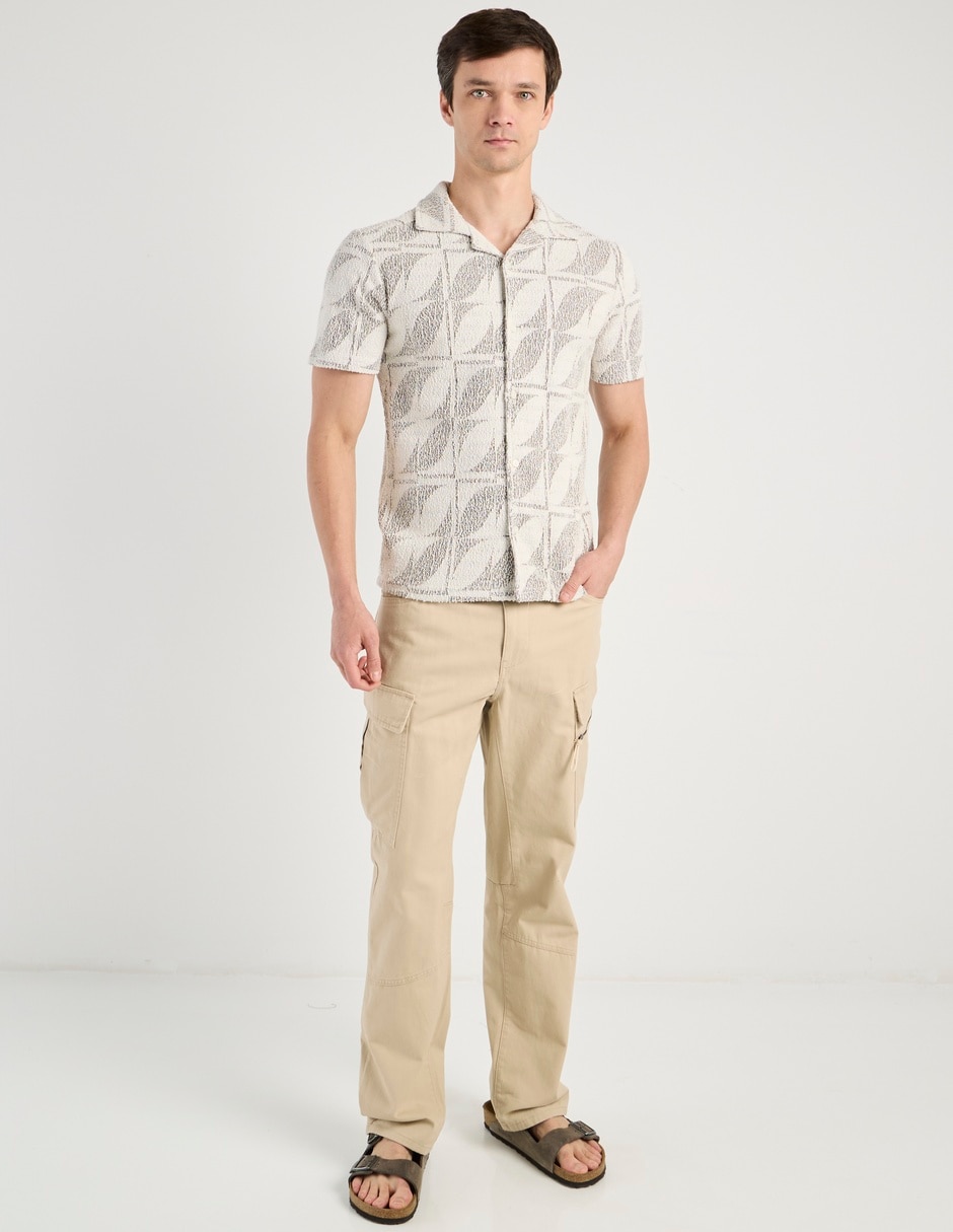 Camisa casual de algodón manga corta para hombre 3