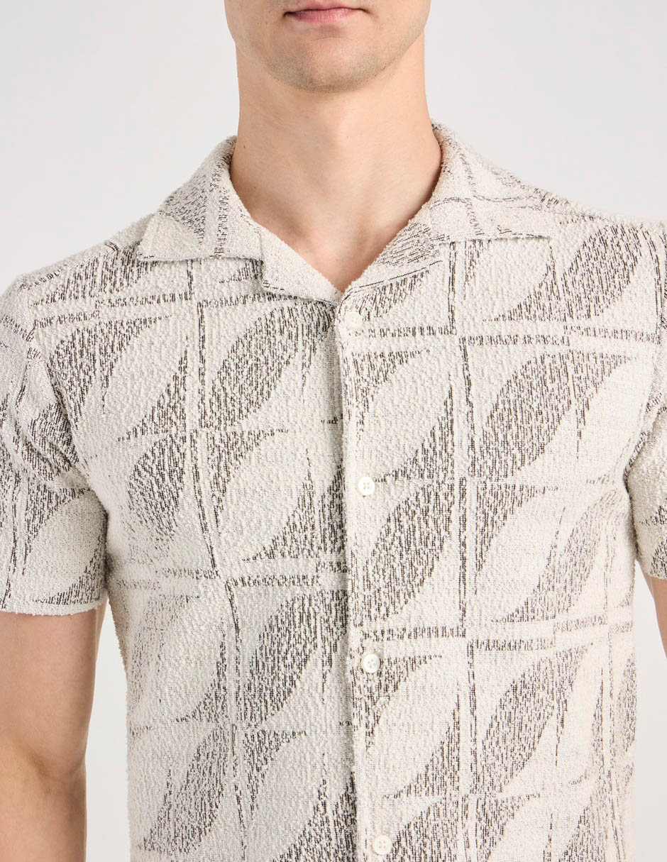 Camisa casual de algodón manga corta para hombre 4