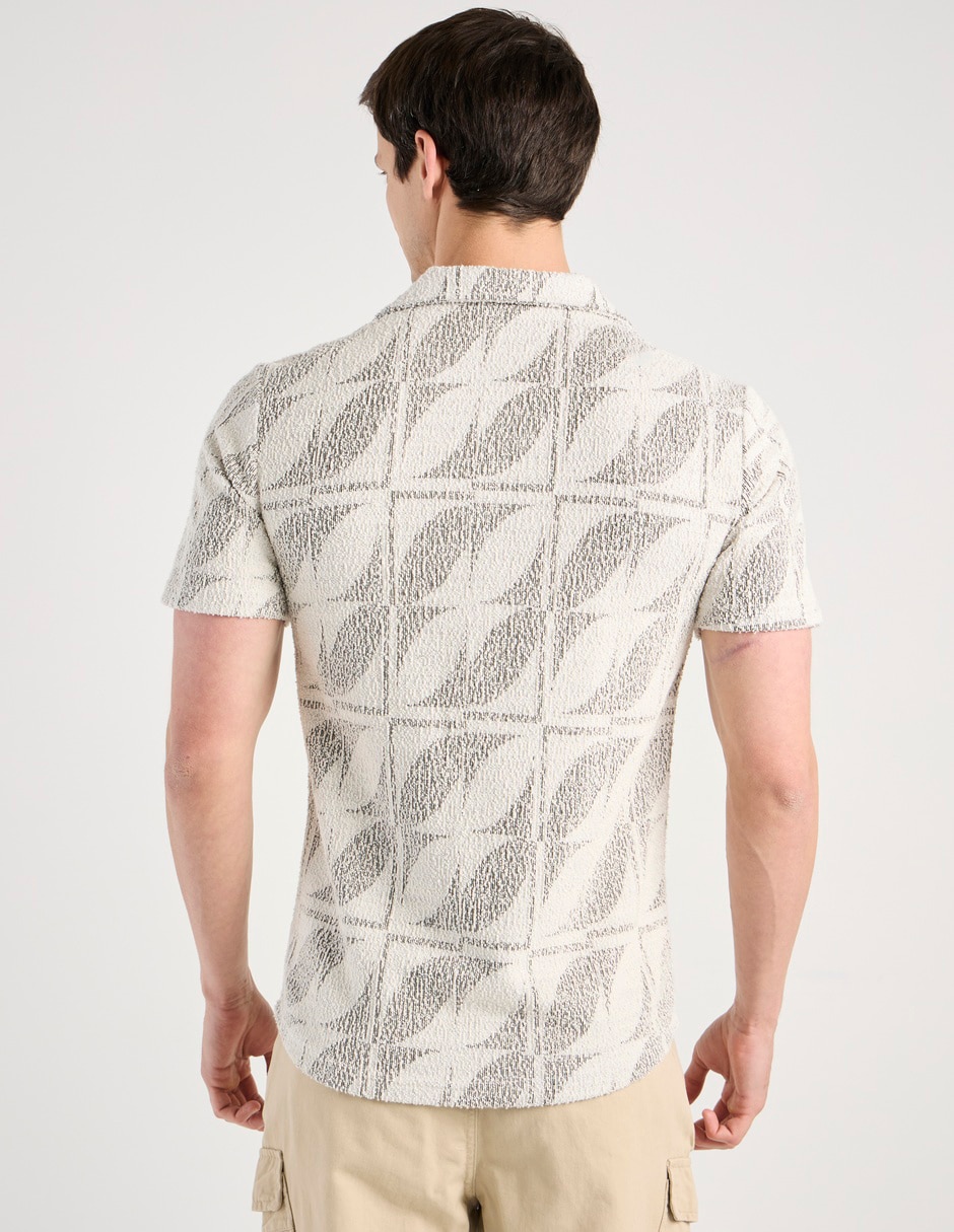 Camisa casual de algodón manga corta para hombre 6