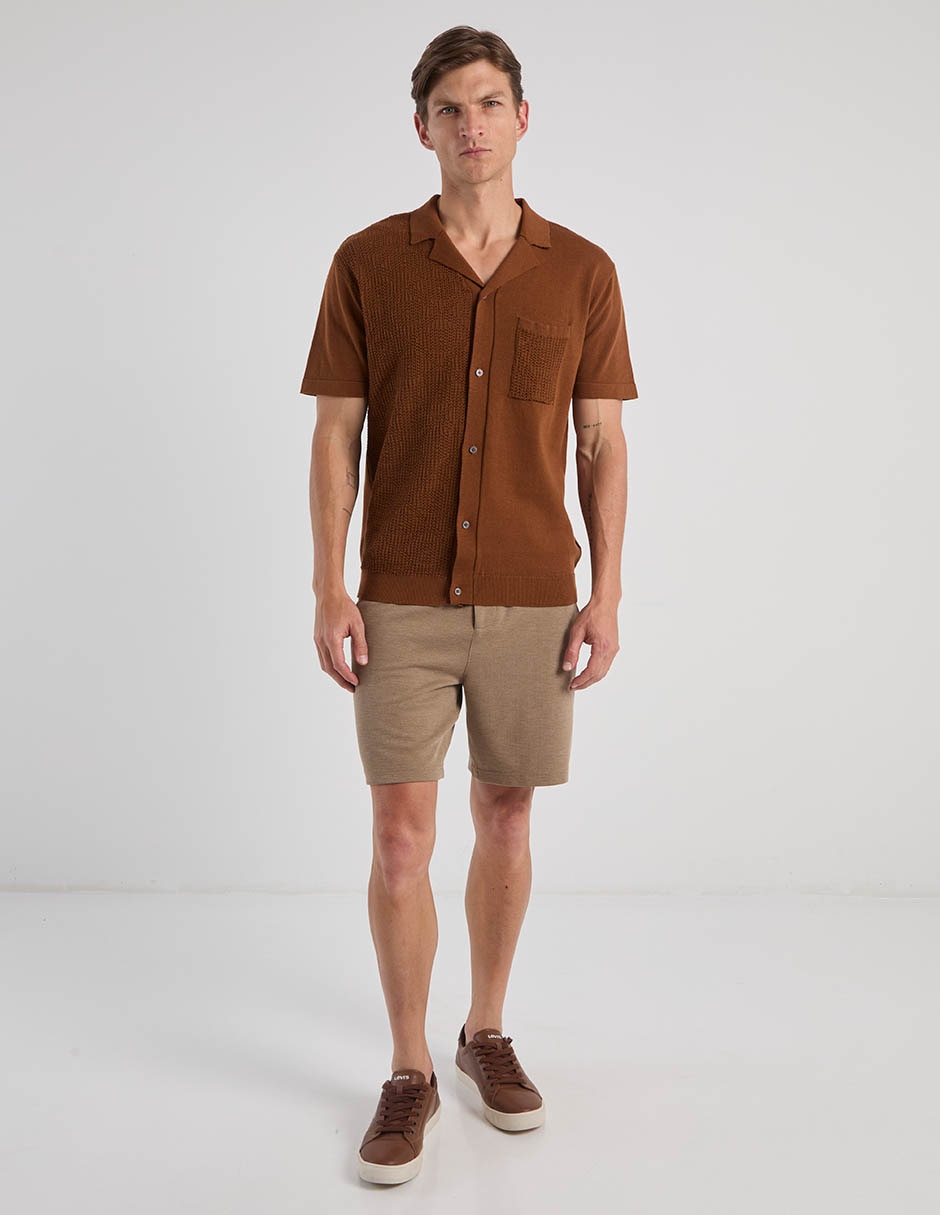 Camisa casual manga corta para hombre 2
