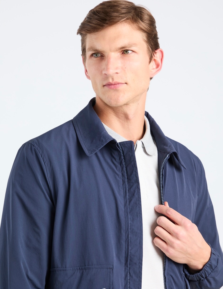 Chamarra harrington con bolsillos para hombre 4