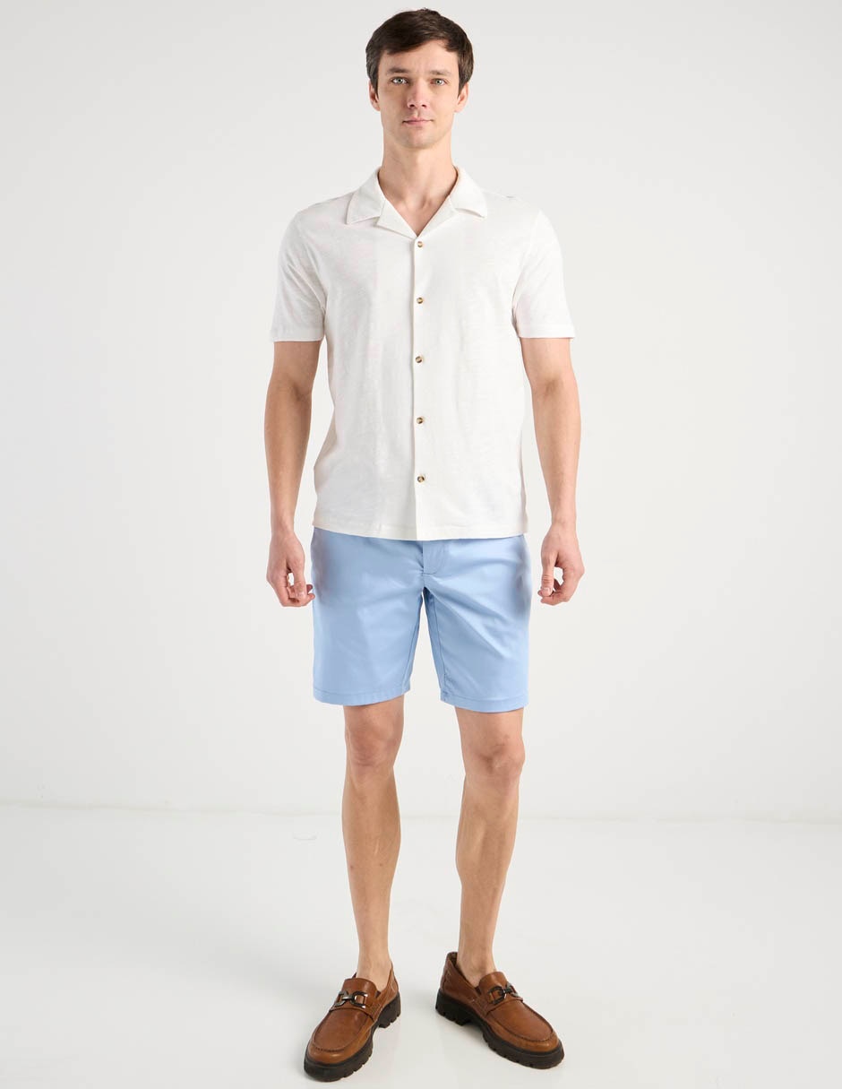 BERMUDA CONTEMPO, 32, DENIM CLARO LISO