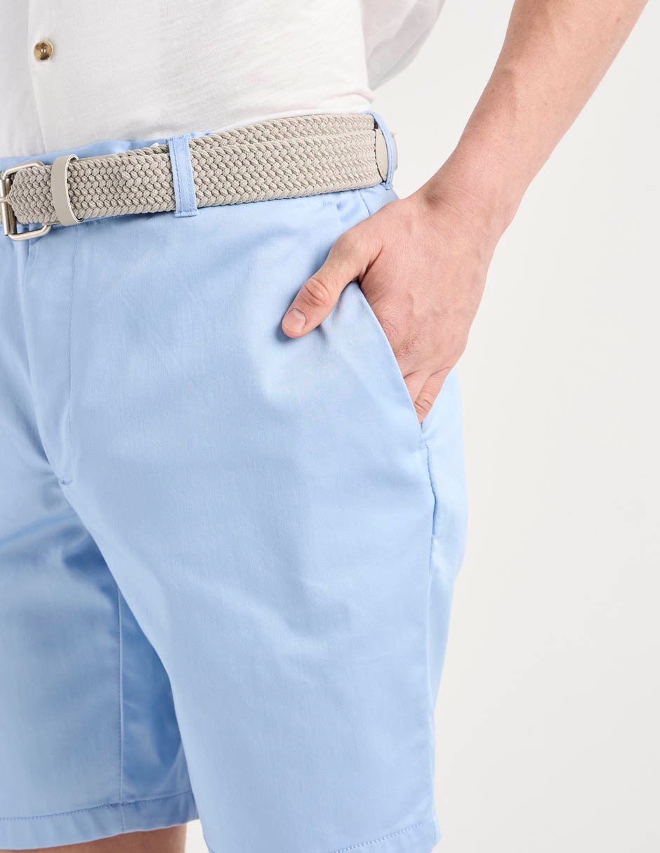 BERMUDA CONTEMPO, 32, DENIM CLARO LISO
