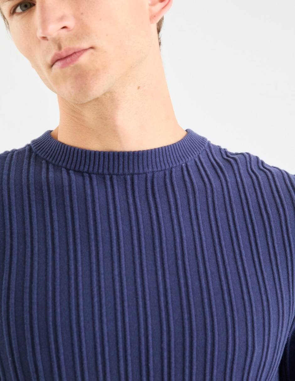 SUETER COH26092-5 CONT, G, AZUL MARINO