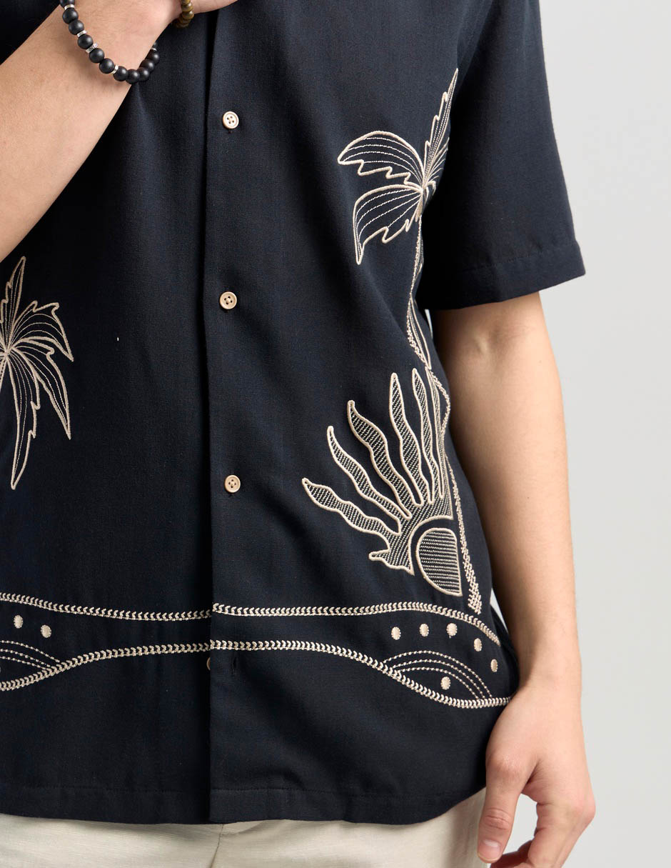 Camisa casual manga corta para hombre 5