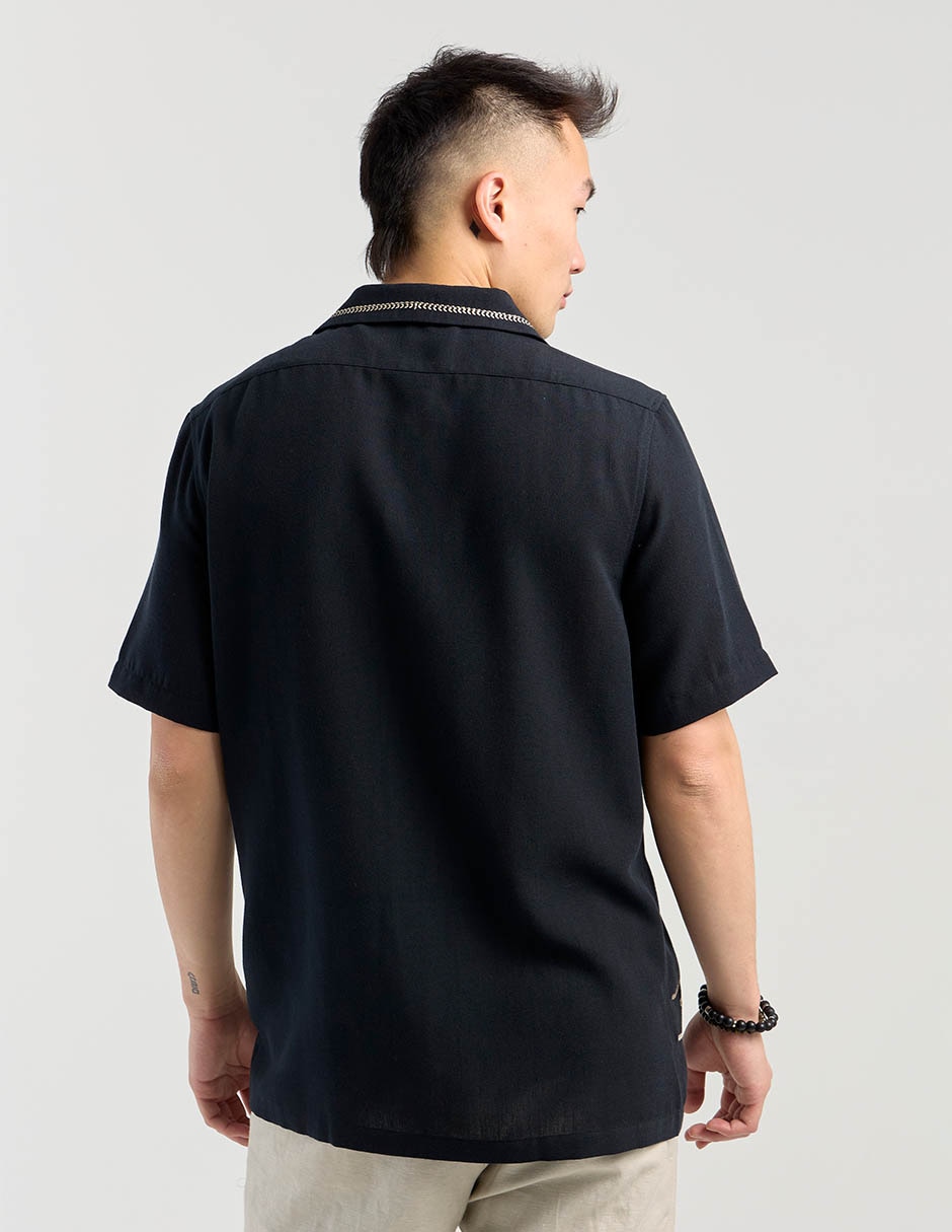 Camisa casual manga corta para hombre 6