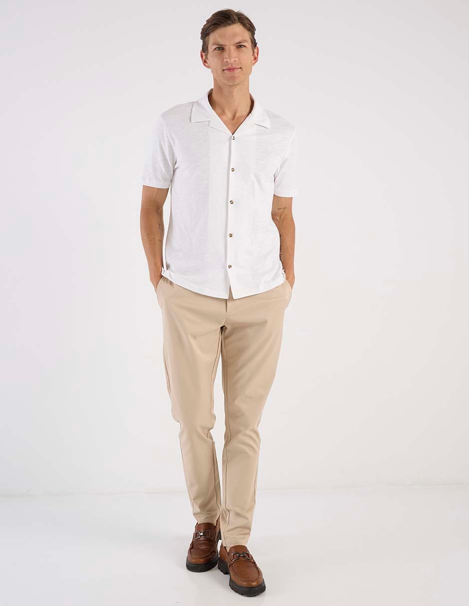PANTALON CONTEMPO, 30, KHAKI CLARO LISO