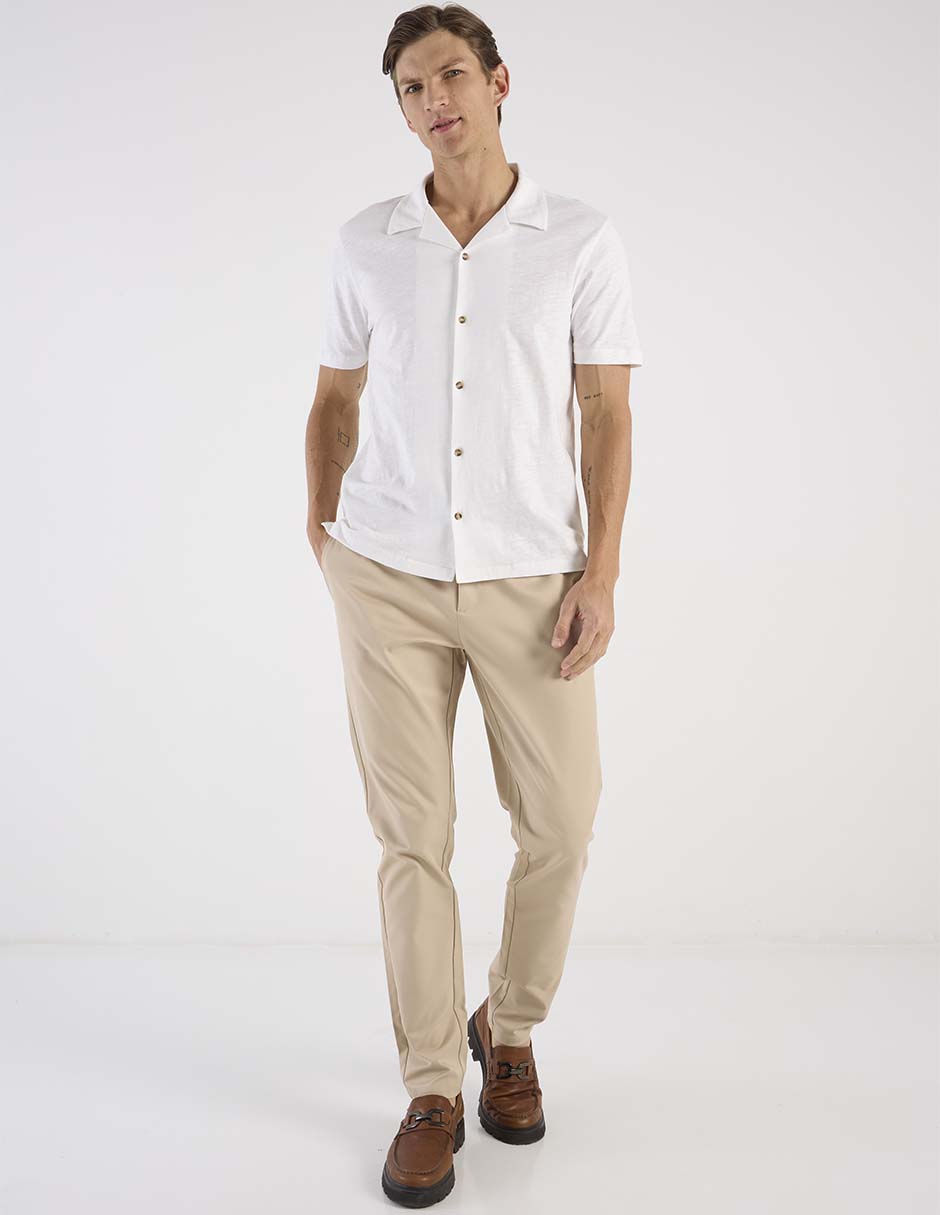 PANTALON CONTEMPO, 30, KHAKI CLARO LISO