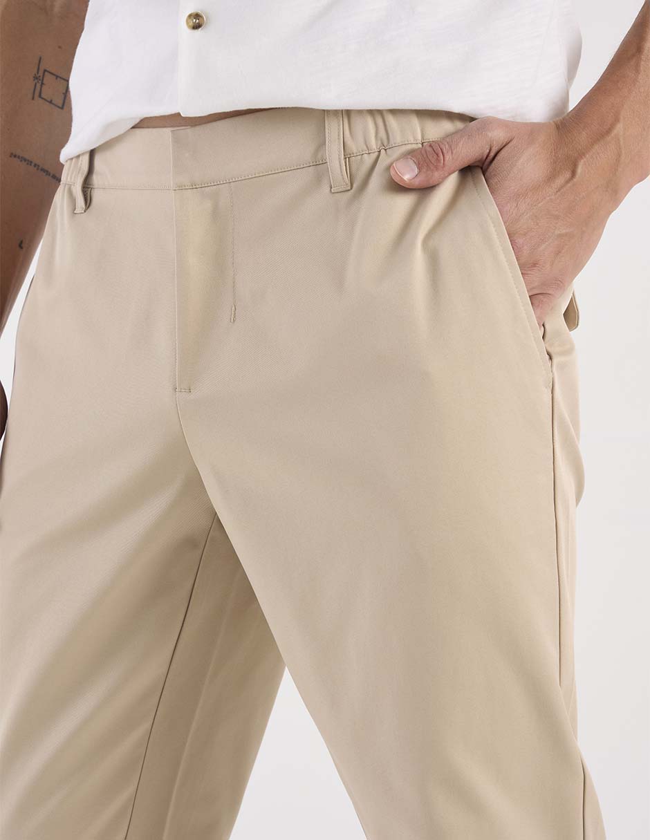 PANTALON CONTEMPO, 30, KHAKI CLARO LISO