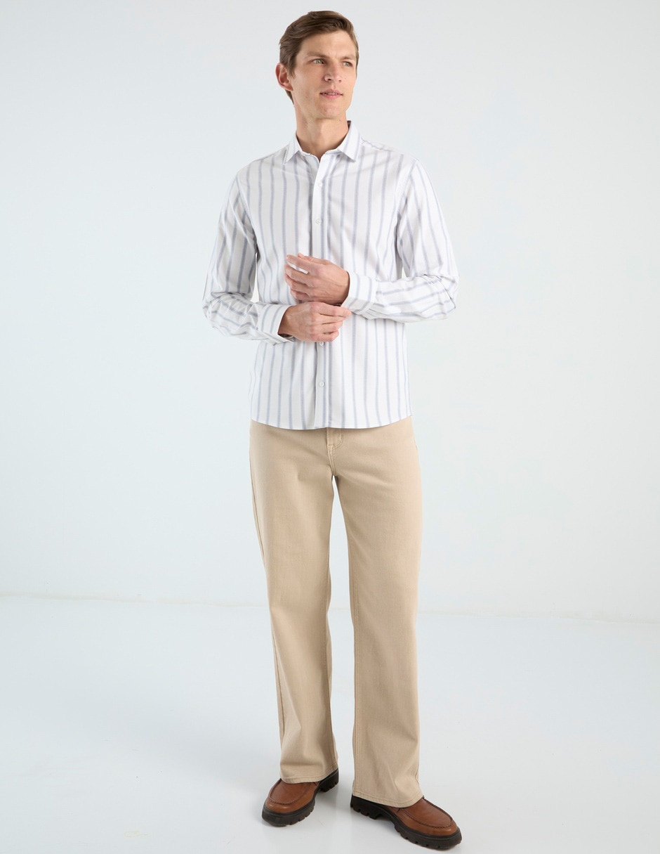 CAMISA COH26952-5 CONT, CH, GRIS CLARO