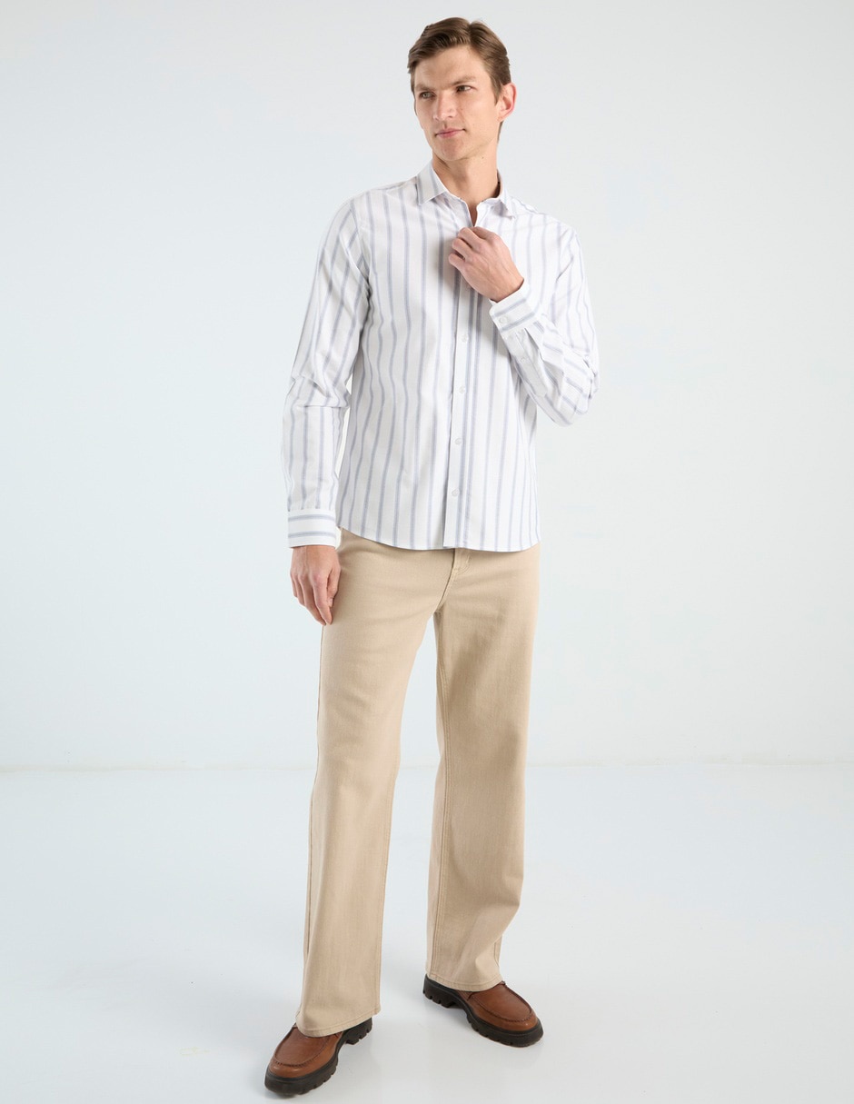 CAMISA COH26952-5 CONT, CH, GRIS CLARO
