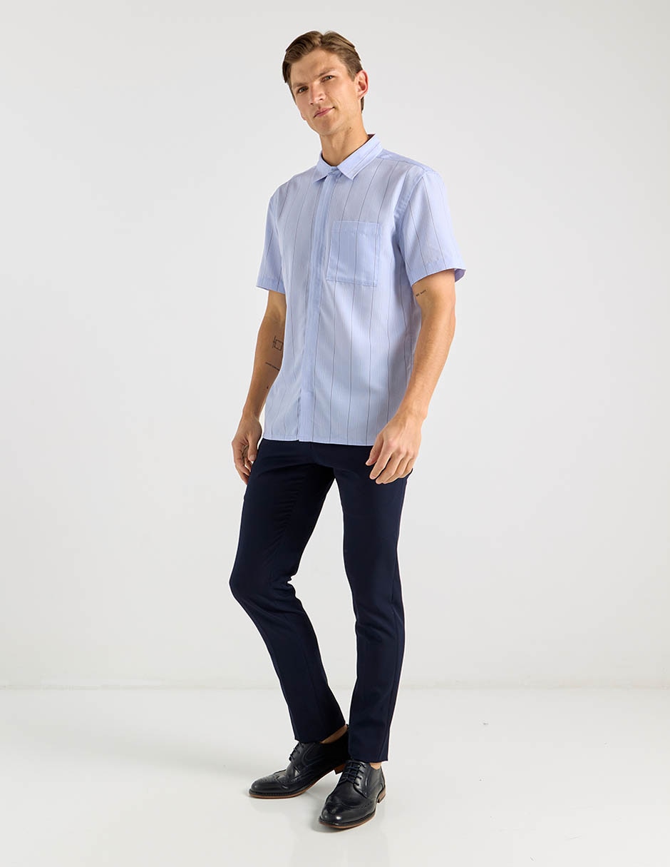 Camisa casual de algodón manga corta para hombre 3
