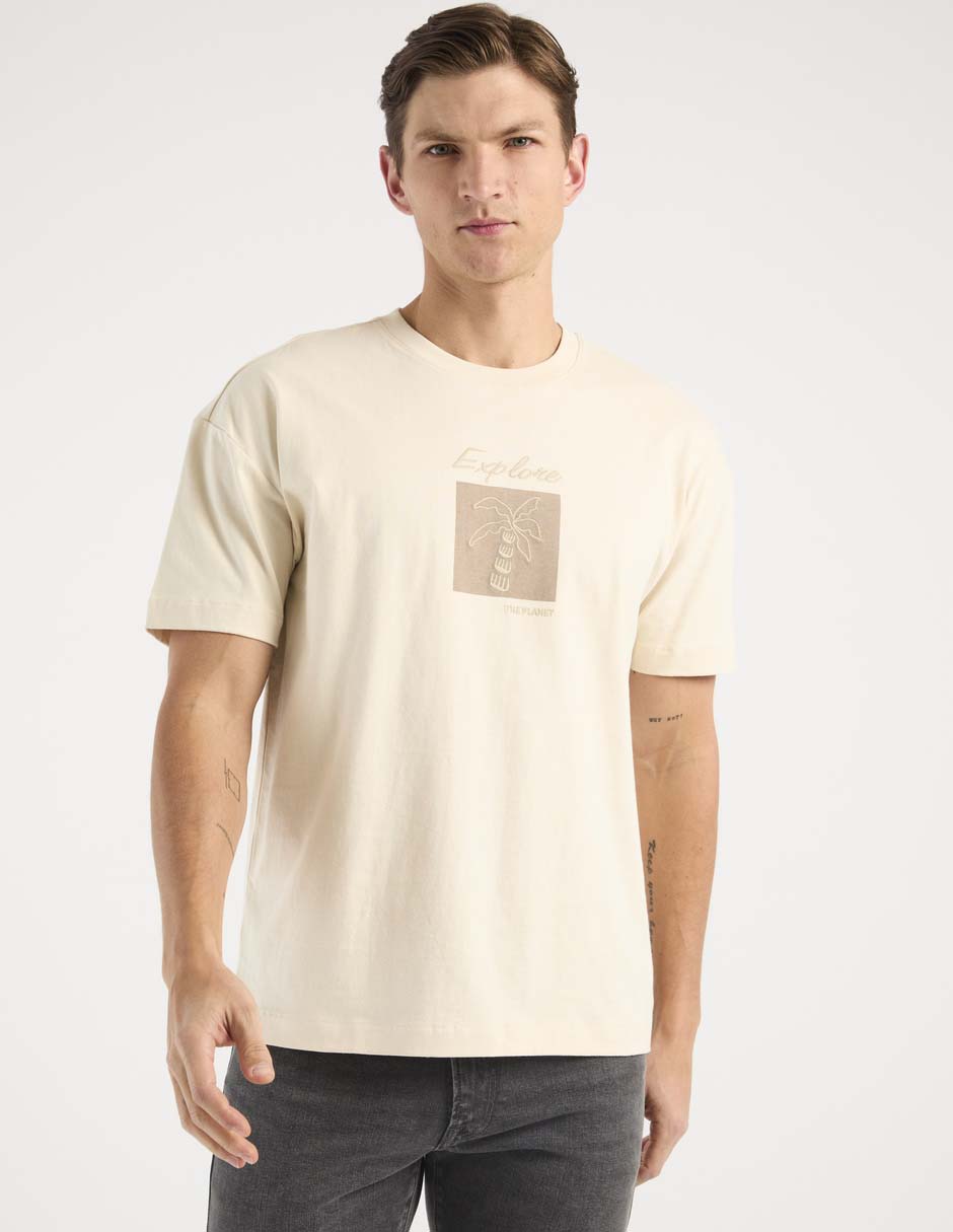 Playera cuello redondo para hombre