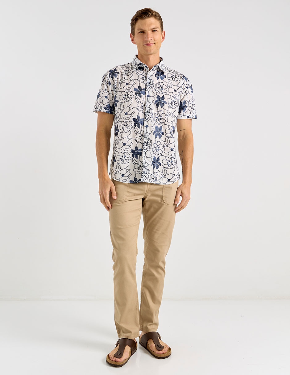 Camisa casual manga corta para hombre 3