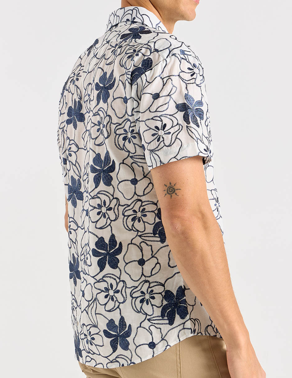 Camisa casual manga corta para hombre 5