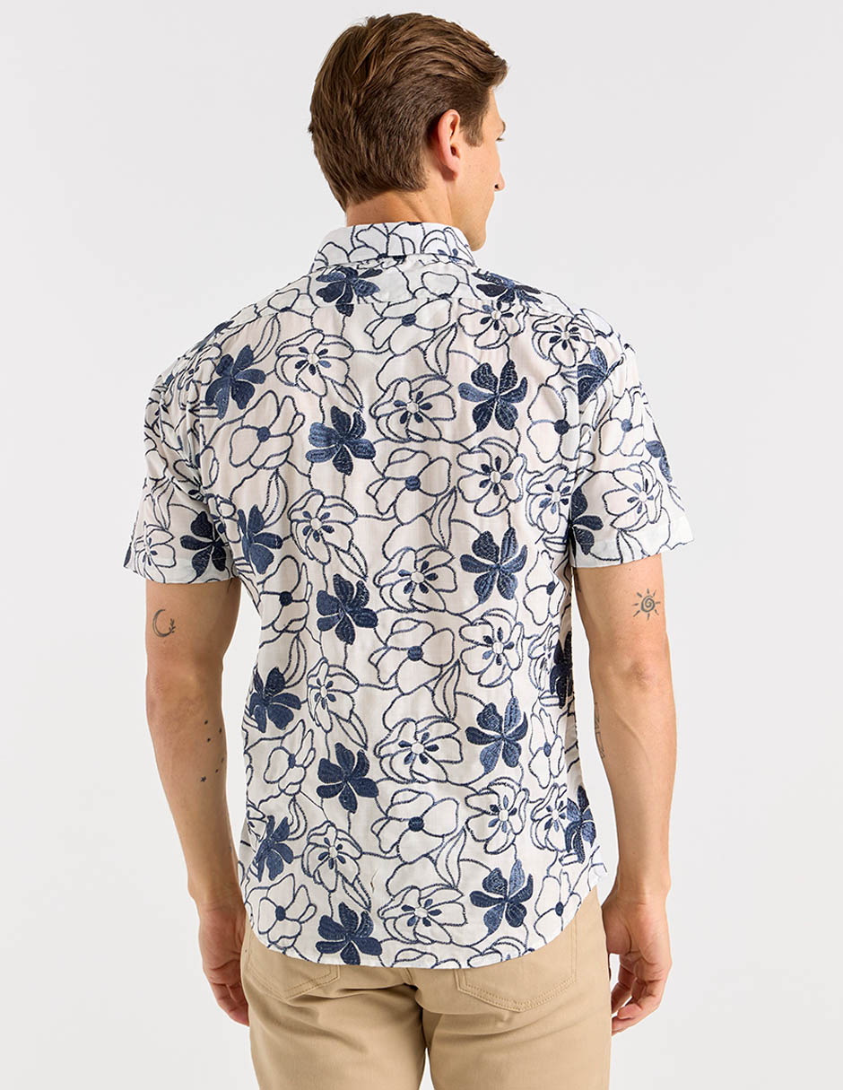 Camisa casual manga corta para hombre 6