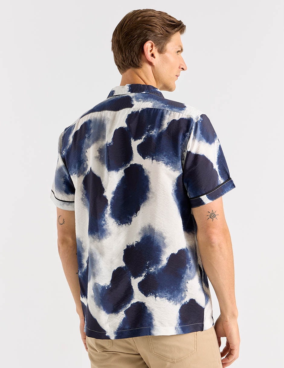 CAMISA COH26095-6 CONT, M, AZUL MARINO