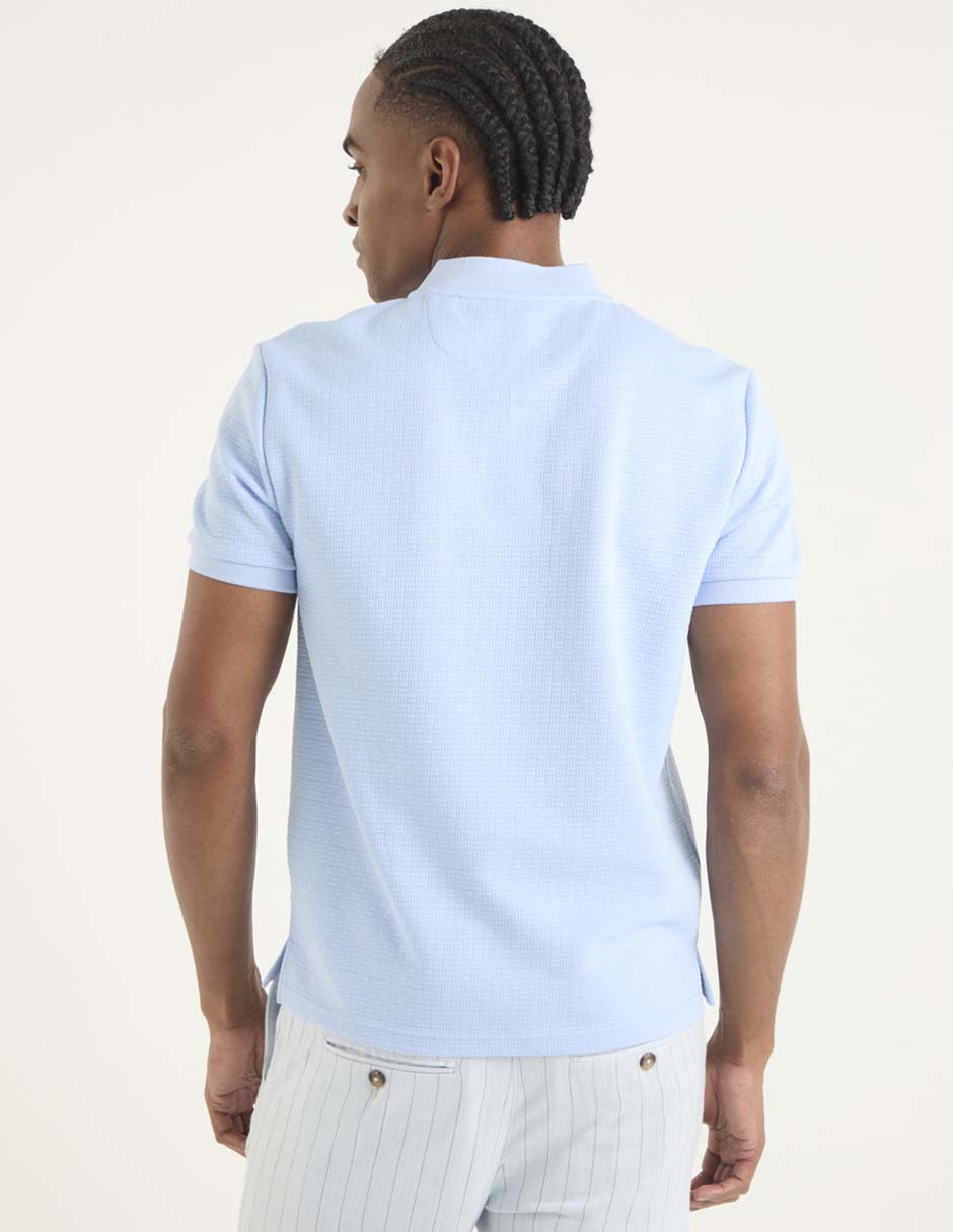 Playera cuello mao para hombre 2