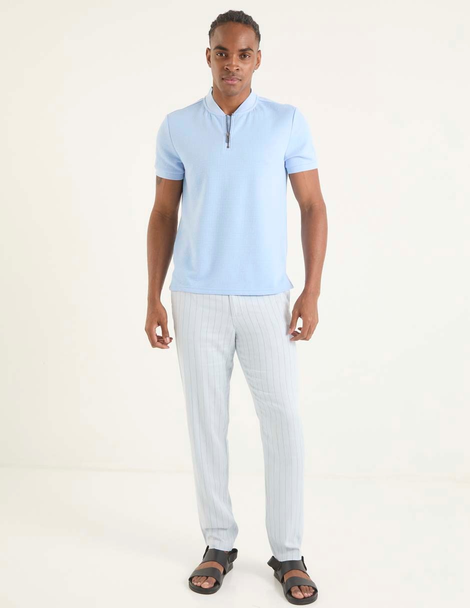 Playera cuello mao para hombre 3