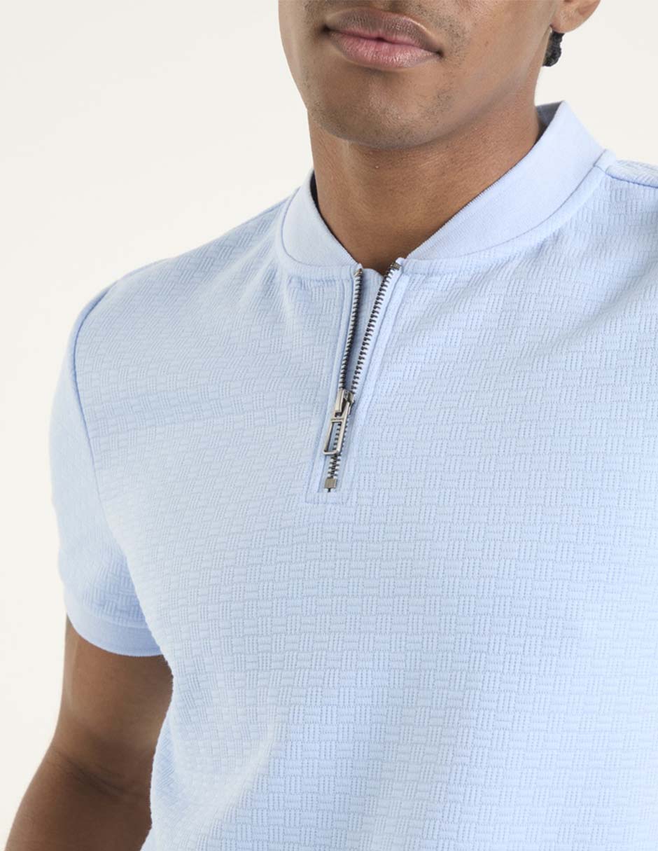 Playera cuello mao para hombre 4