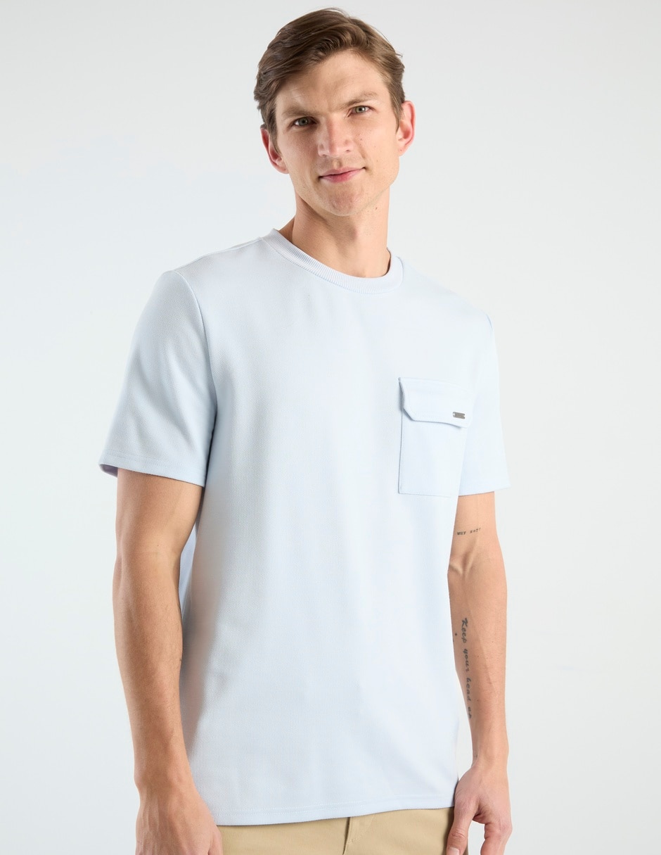 Playera cuello redondo para hombre