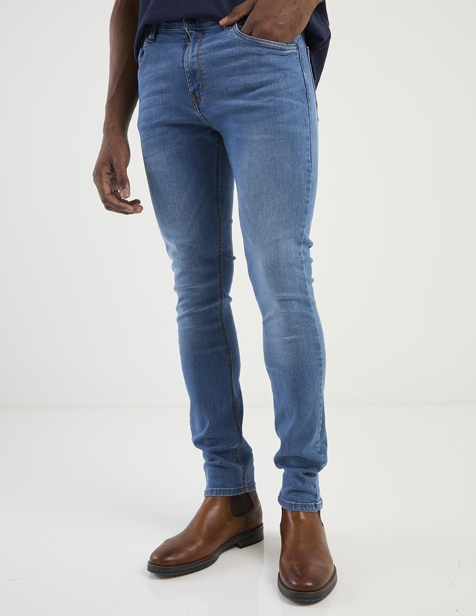 Jeans relaxed skinny lavado stone wash para hombre Jeans relaxed skinny lavado stone wash para hombre