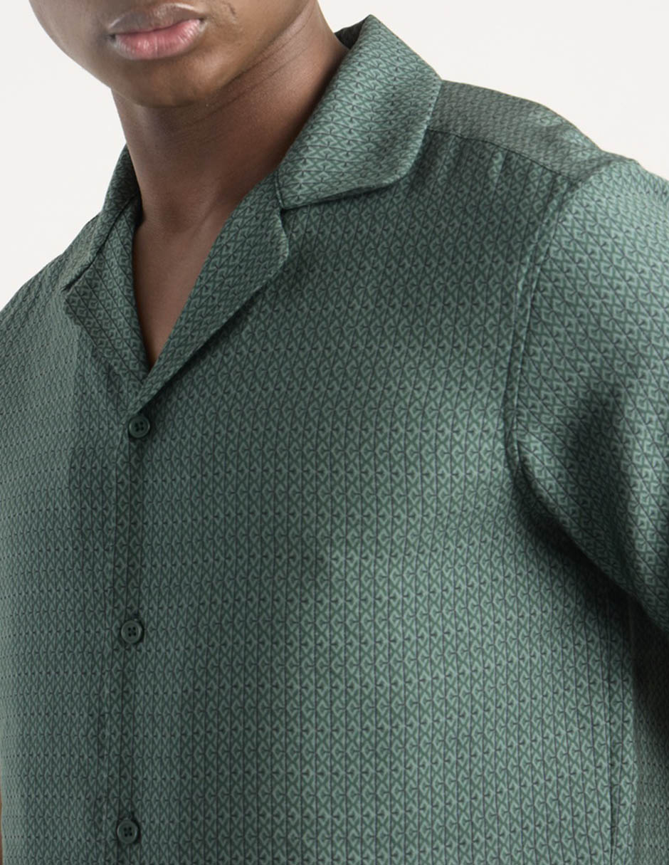 Camisa casual manga corta para hombre 4