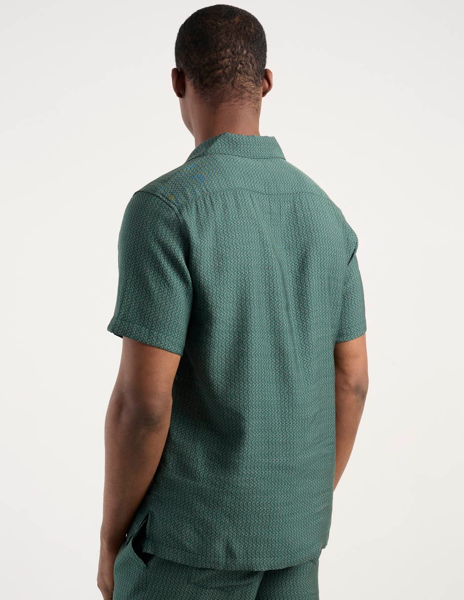 Camisa casual manga corta para hombre 6