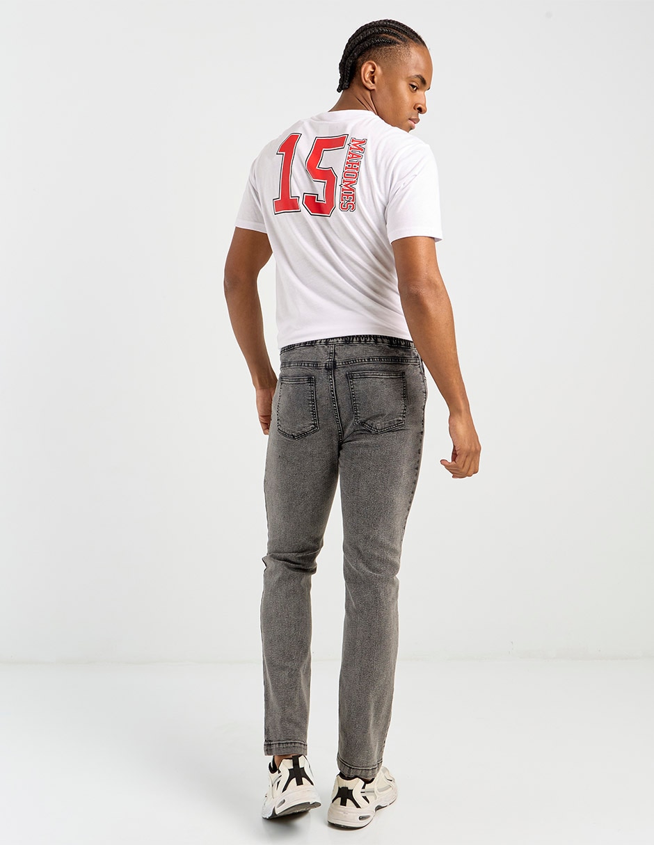 Jeans skinny lavado obscuro para hombre 2