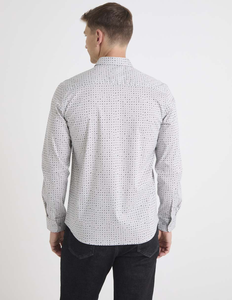 CAMISA COH25990-12 CONT, G, GRIS CLARO