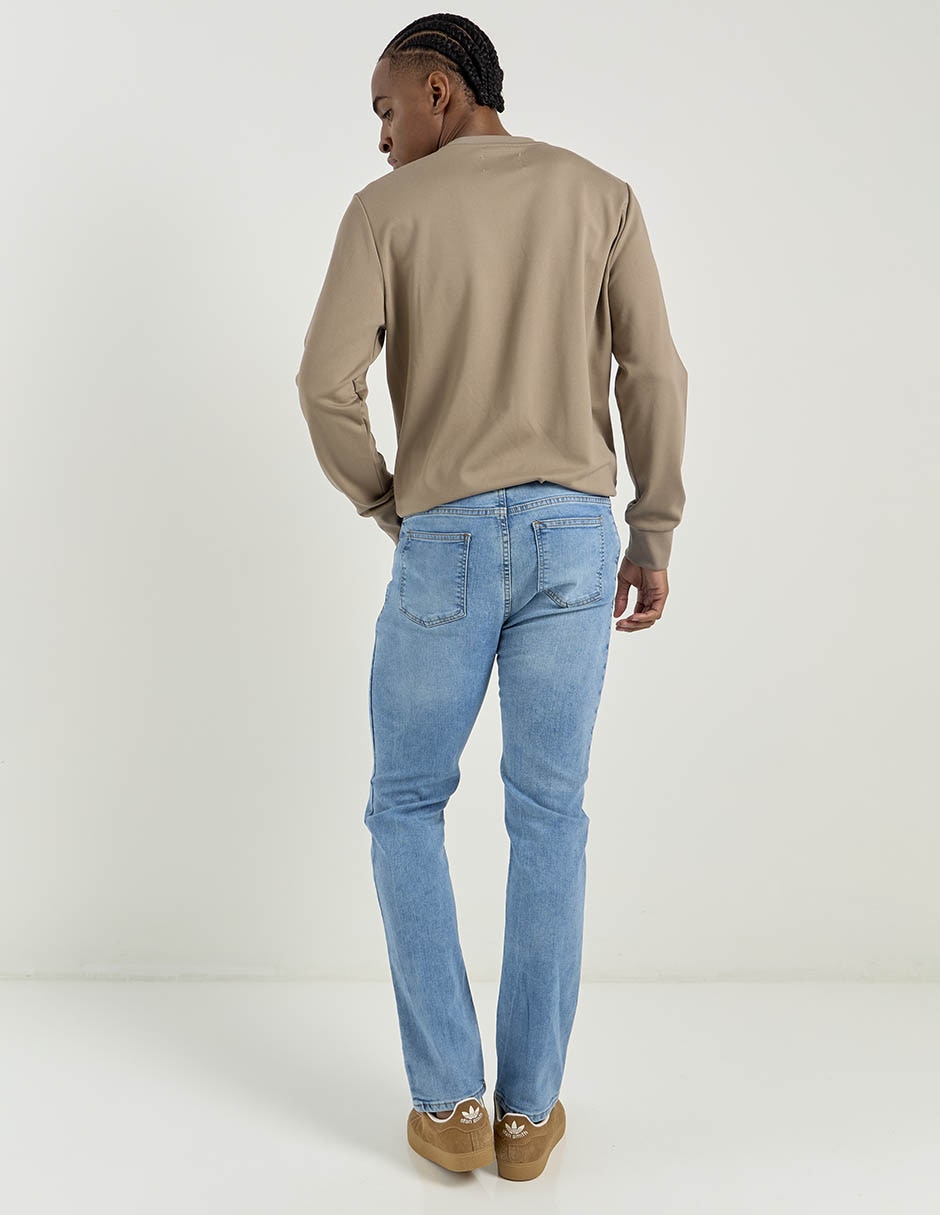 Jeans slim Contempo lavado medio para hombre