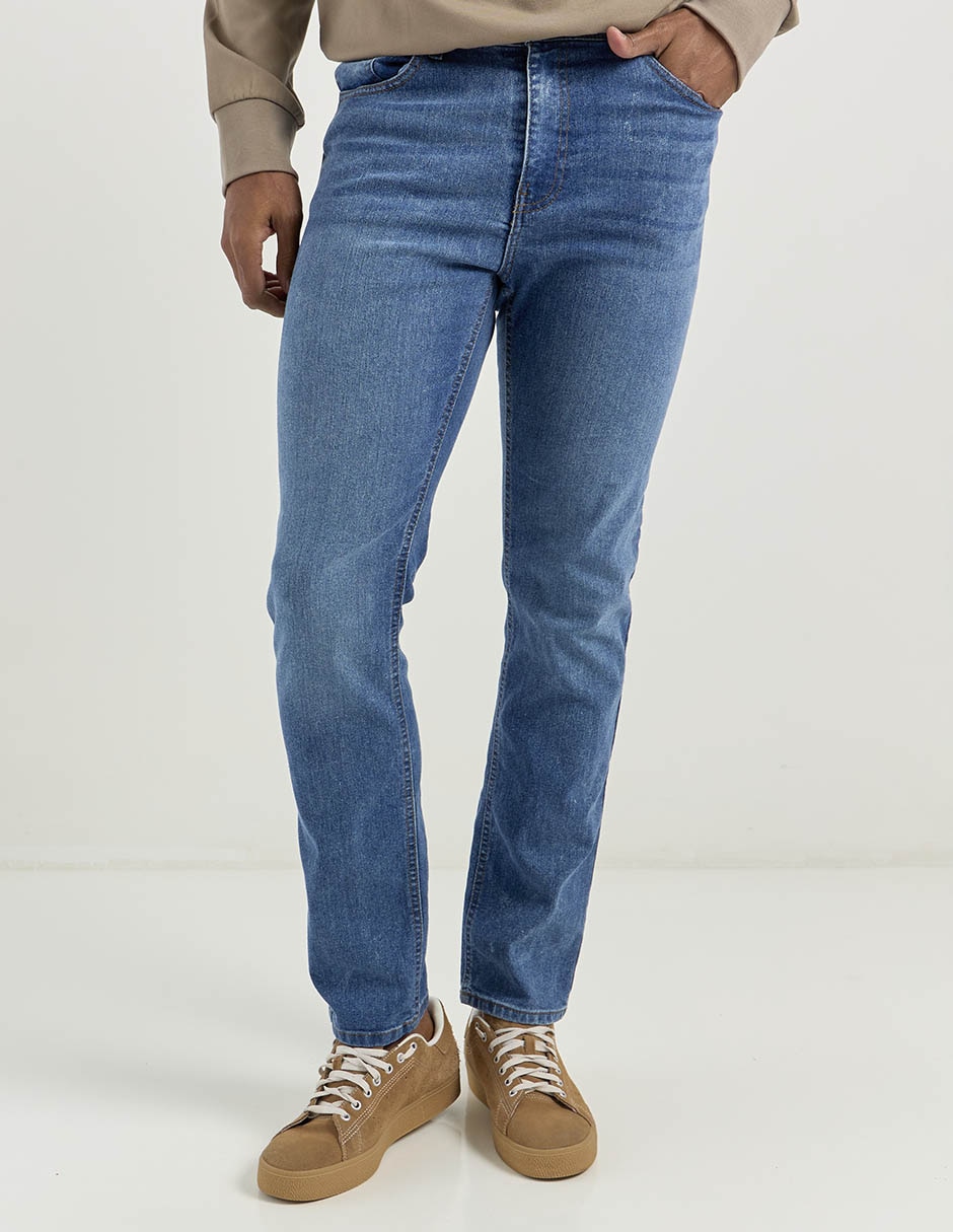 Jeans slim lavado medio para hombre Jeans slim lavado medio para hombre