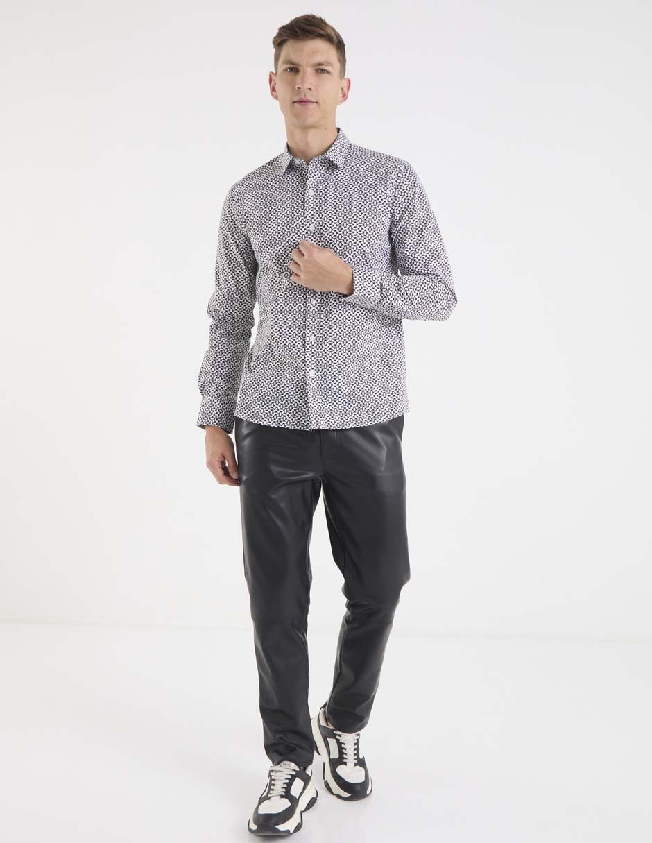 CAMISA COH25991-12 CONTEMPO, CH, NEGRO