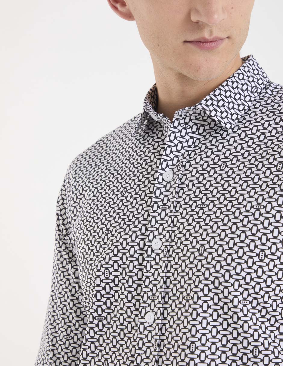 CAMISA COH25991-12 CONTEMPO, CH, NEGRO