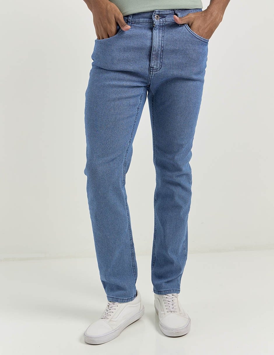 Jeans slim lavado medio para hombre Jeans slim lavado medio para hombre