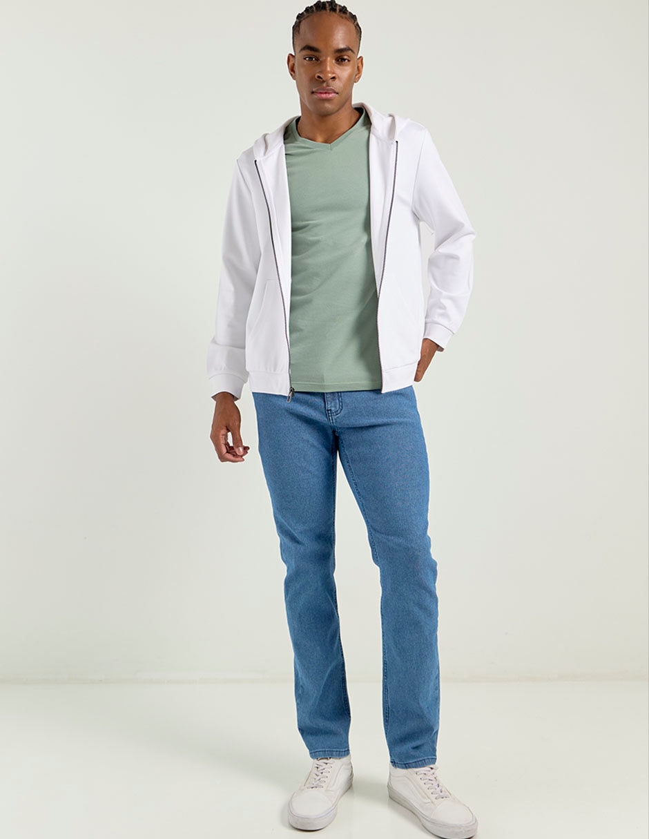 Jeans slim lavado medio para hombre 3