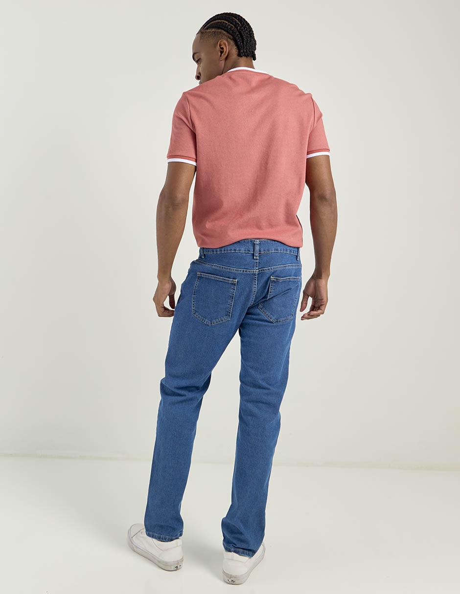 Jeans slim Contempo lavado medio para hombre
