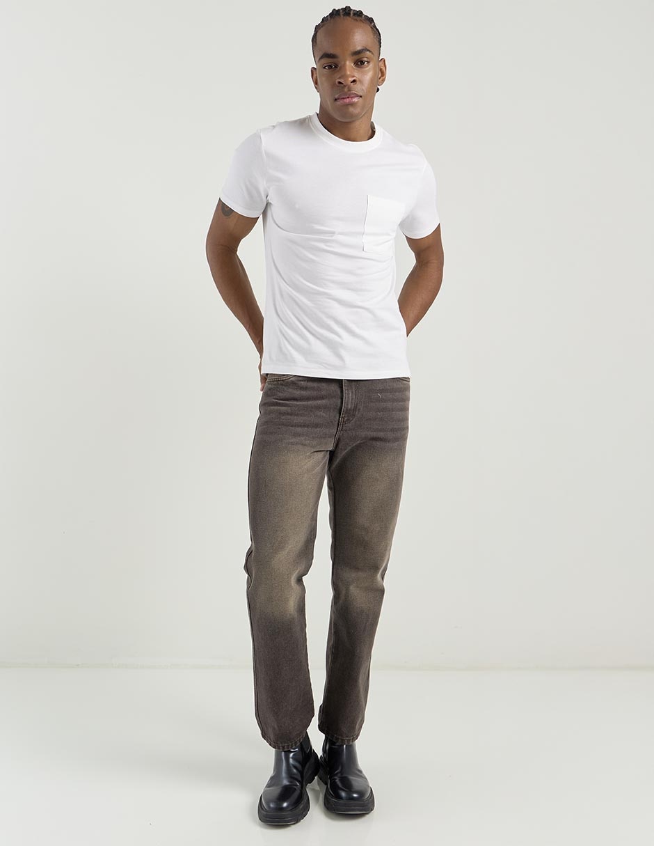 Jeans slim Contempo lavado stone wash para hombre