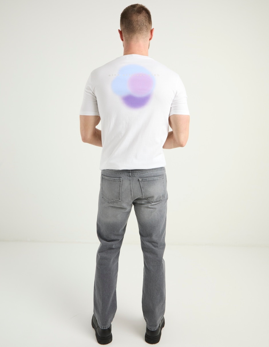 Jeans slim lavado stone wash para hombre 6