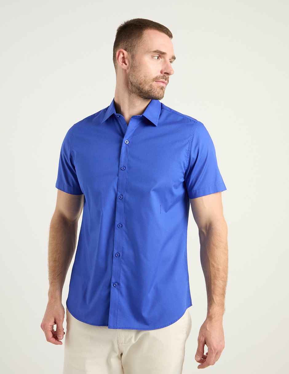 Camisa casual manga corta para hombre
