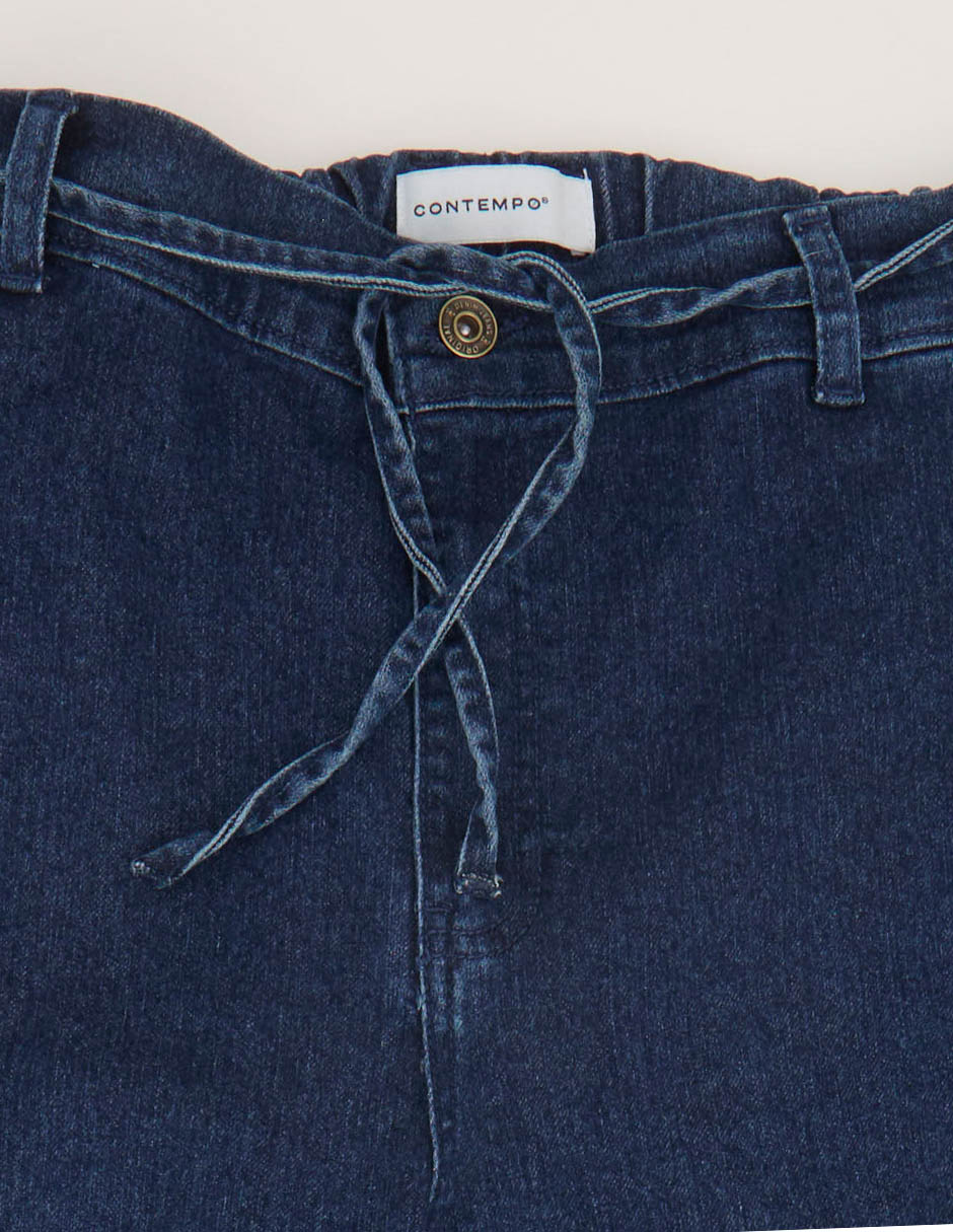 Jeans straight lavado obscuro para hombre 5