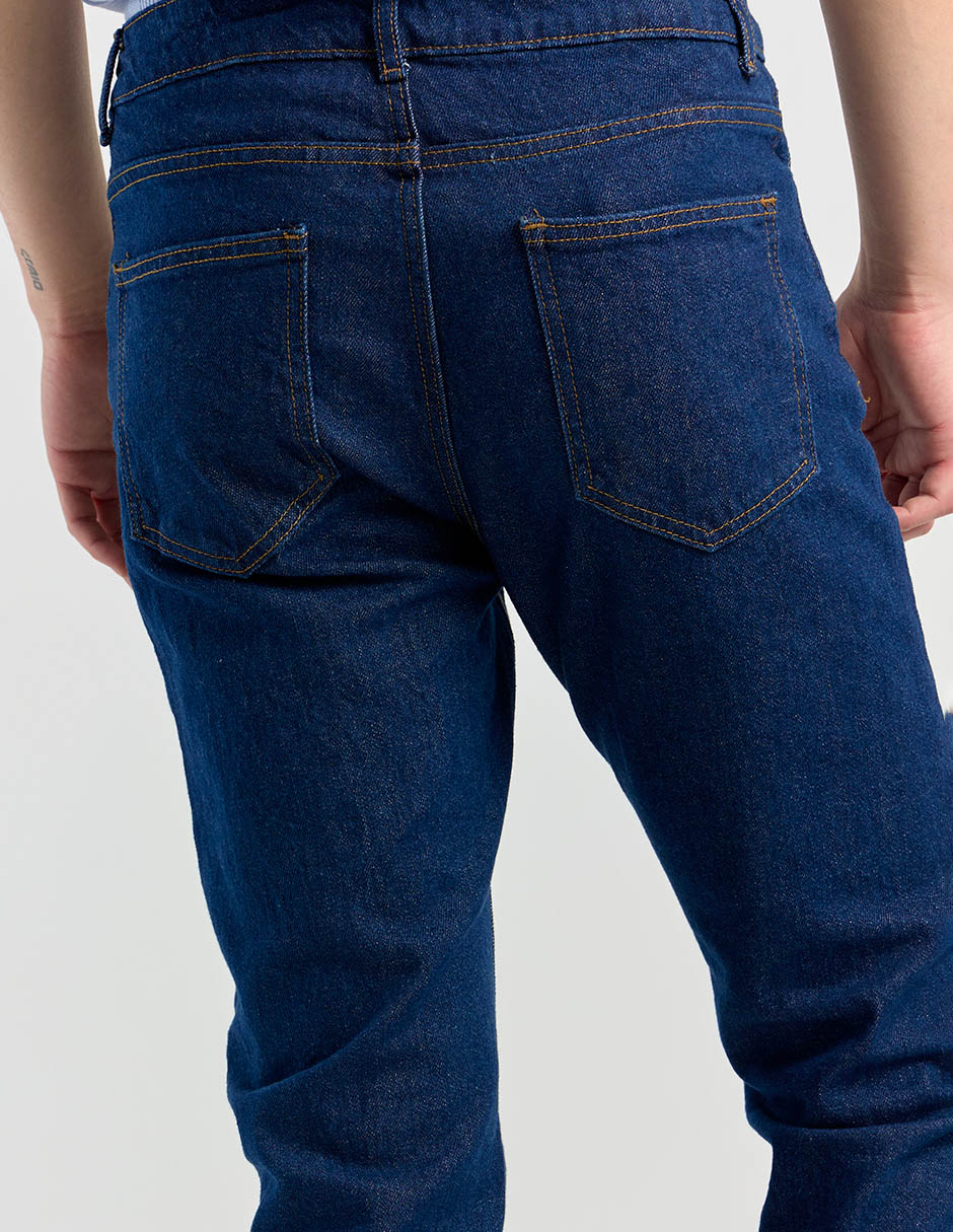 Jeans slim lavado medio para hombre 5