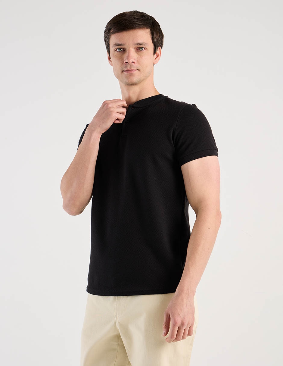 PLAYERA COH26306-02 CONTEMP, CH, NEGRO