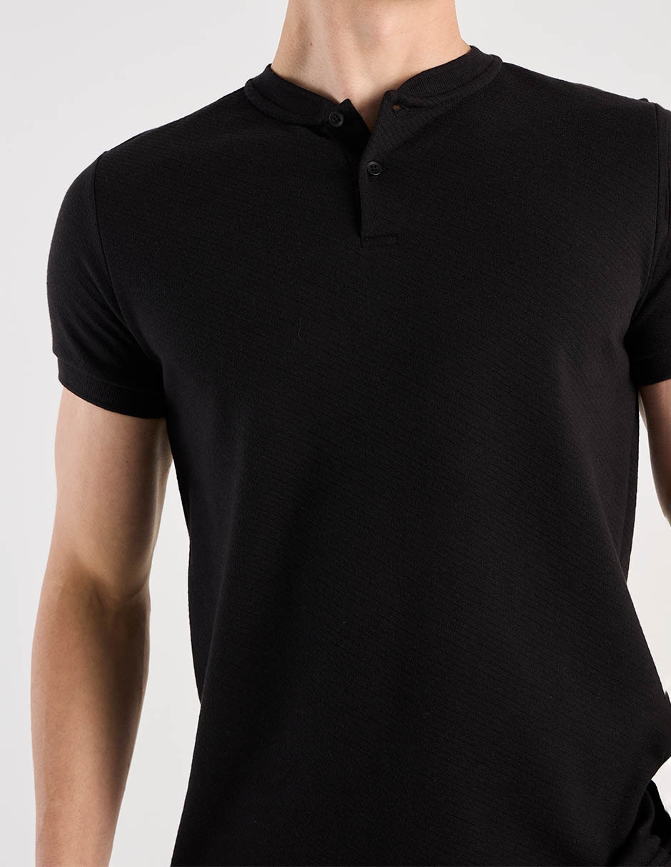 PLAYERA COH26306-02 CONTEMP, CH, NEGRO