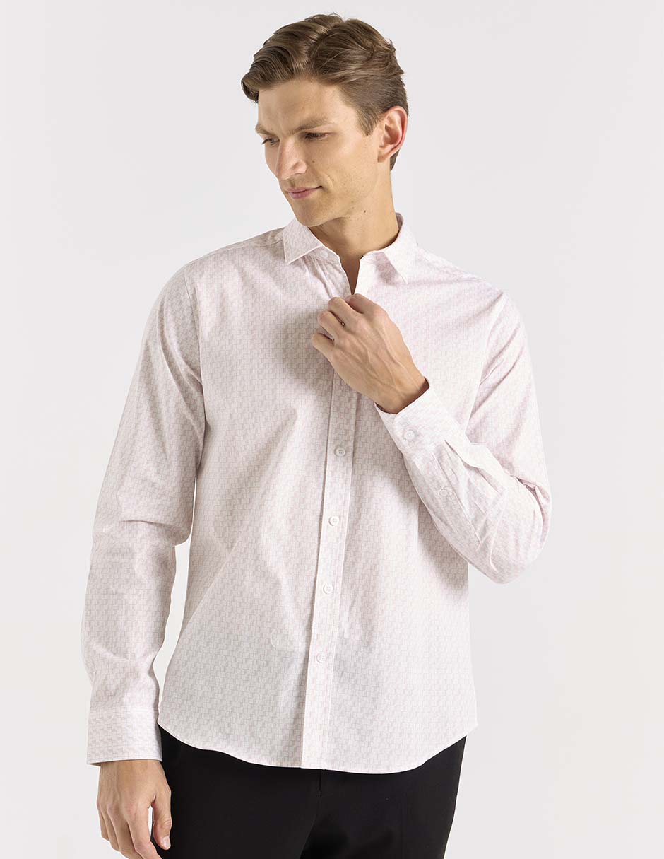 Camisa casual de algodón manga larga para hombre 2